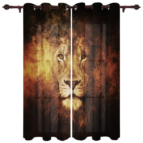luxury window curtain burning fire lion l home living room kitchen bedroom decoration translucent polyester curtain
luxury window curtain burning fire lion l home living room kitchen bedroom decoration translucent polyester curtain