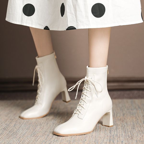 korean thick heel thin 2021 net red short temperament square head back zipper high-heeled fashion boot, Black
korean thick heel thin 2021 net red short temperament square head back zipper high-heeled fashion boot, Black