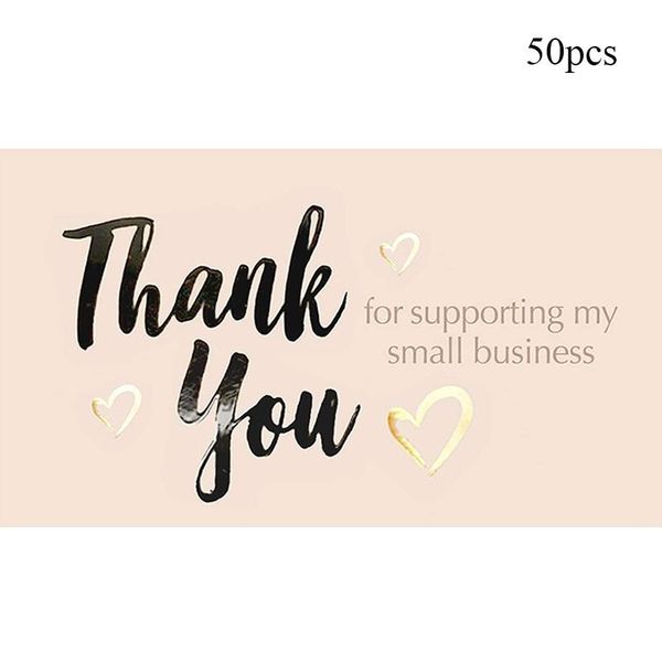 greeting cards 50 pieces thank you for supporting my small business customer your order card cardstock party
greeting cards 50 pieces thank you for supporting my small business customer your order card cardstock party