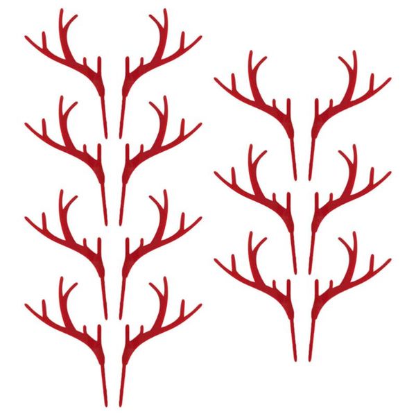 7 pairs christmas antlers shape cake er exquisite acrylic dessert decoration for party festival (red)
7 pairs christmas antlers shape cake er exquisite acrylic dessert decoration for party festival (red)