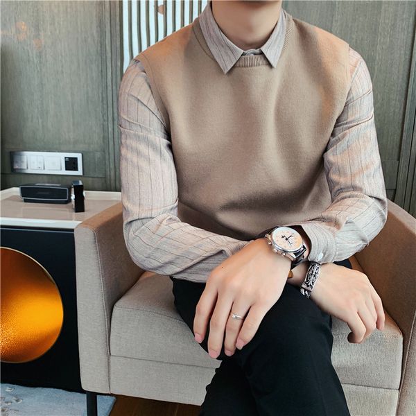 2021 new autumn mended of business knitted shirt men's clothes pullovers wholesale casual pull homme sale dd12, White;black
2021 new autumn mended of business knitted shirt men's clothes pullovers wholesale casual pull homme sale dd12, White;black