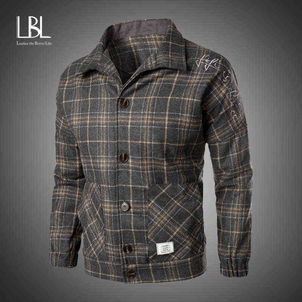 autumn woolen jacket men fashion retro printing casual plaid coat men streetwear loose overcoat male clothes large size m-5xl y1122, Black;brown
autumn woolen jacket men fashion retro printing casual plaid coat men streetwear loose overcoat male clothes large size m-5xl y1122, Black;brown
