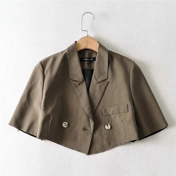 women's suits & blazers street indie fashion short blazer crop women solid colors double breasted sleeve sweet casual simple outwear, White;black
women's suits & blazers street indie fashion short blazer crop women solid colors double breasted sleeve sweet casual simple outwear, White;black