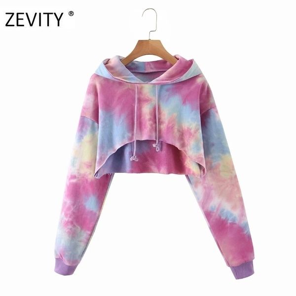 zevity new women vintage tie dyed print casual short hooded sweatershirts ladies leisure cropped hoodies chic pullover h351 201201, Black
zevity new women vintage tie dyed print casual short hooded sweatershirts ladies leisure cropped hoodies chic pullover h351 201201, Black