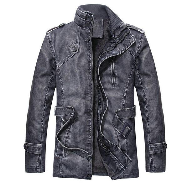 2021 men's jackets vintage autumn new winter motorcycle casual leather jacket from the plutonium of long men thicken h7xi, Black
2021 men's jackets vintage autumn new winter motorcycle casual leather jacket from the plutonium of long men thicken h7xi, Black