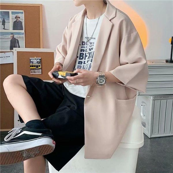 men's suits & blazers summer dress men korean business casual fashion loose suit jacket five-point sleeve short-sleeved, White;black
men's suits & blazers summer dress men korean business casual fashion loose suit jacket five-point sleeve short-sleeved, White;black