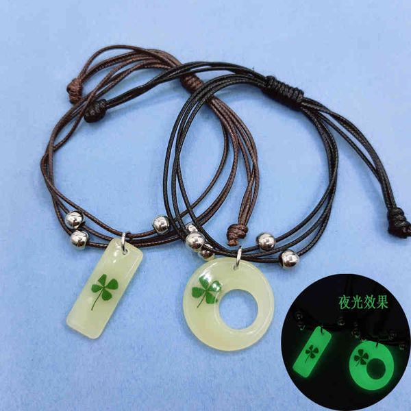 chinese-style products creative couple bracelet fluorescent 4-leaf grass dry flower lucky girlfriend female korean luminous adjustable
chinese-style products creative couple bracelet fluorescent 4-leaf grass dry flower lucky girlfriend female korean luminous adjustable