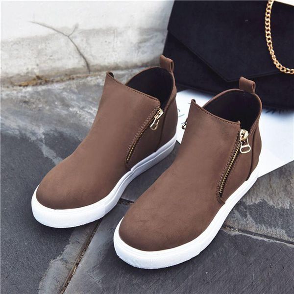 boots fashion stitched ankle leopard print zipper women casual style flat round toe women's, Black
boots fashion stitched ankle leopard print zipper women casual style flat round toe women's, Black