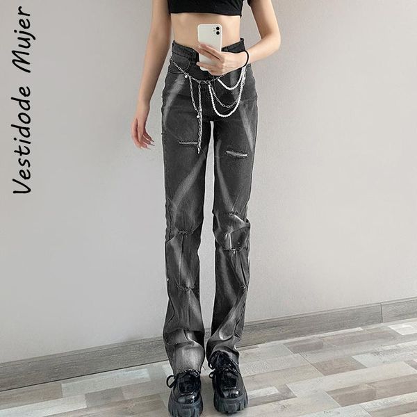 women's jeans fashion holes high waist female 90s vintage print straight casual y2k streetwear trousers joggers women autumn denim pant, Blue
women's jeans fashion holes high waist female 90s vintage print straight casual y2k streetwear trousers joggers women autumn denim pant, Blue
