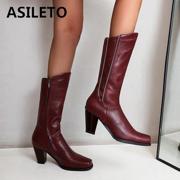 boots asileto women mid-calf square toe 7cm heel western warm zip vintage stylish breathable non-slip big size 34-48 b2153, Black
boots asileto women mid-calf square toe 7cm heel western warm zip vintage stylish breathable non-slip big size 34-48 b2153, Black