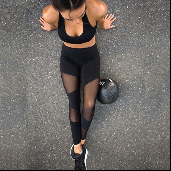 women patchwork mesh leggings summer bandage high waist fitness stretch leggings trousers drop shipping good quality, Black
women patchwork mesh leggings summer bandage high waist fitness stretch leggings trousers drop shipping good quality, Black