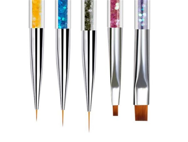 factory double-ended nail art tools, 5 pcs design kit liner brush and dotting pens for home salon, Silver
factory double-ended nail art tools, 5 pcs design kit liner brush and dotting pens for home salon, Silver