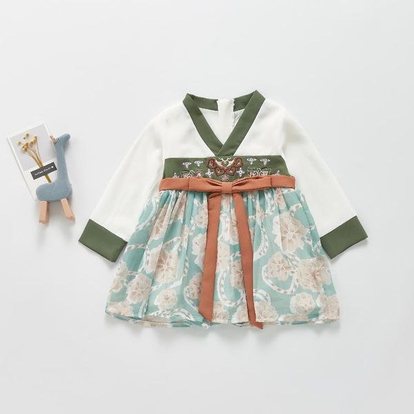 girl's dresses baby girl dress fashion long sleeve toddler girls vestido outfits spring autumn embroidery flower han clothes, Red;yellow
girl's dresses baby girl dress fashion long sleeve toddler girls vestido outfits spring autumn embroidery flower han clothes, Red;yellow
