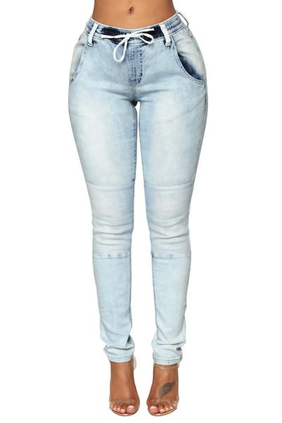 women's jeans spring autumn pants for girls stretch low waist female light blue wash knee patch denim jogger skinny 786072
women's jeans spring autumn pants for girls stretch low waist female light blue wash knee patch denim jogger skinny 786072