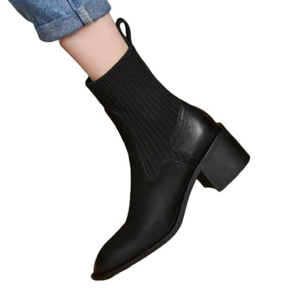 boots ankle for women 2021 spring motorcycle thick heel platform shoes woman slip on round toe fashion, Black
boots ankle for women 2021 spring motorcycle thick heel platform shoes woman slip on round toe fashion, Black