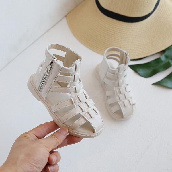 sandals girls 2021 summer kids gladiator boots roma shoes soft bottom side zipper child baby princess g58, Black;red
sandals girls 2021 summer kids gladiator boots roma shoes soft bottom side zipper child baby princess g58, Black;red