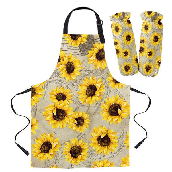 aprons sunflower hand drawn map kitchen for women bibs household cleaning pinafore home cooking apron
aprons sunflower hand drawn map kitchen for women bibs household cleaning pinafore home cooking apron