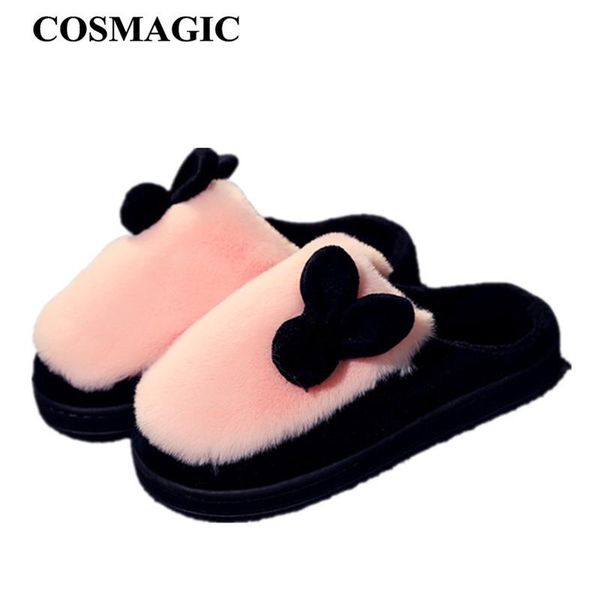 slippers cosmagic 2021 winter women warm indoor slipper cartoon ear plush inside non-slip house floor bedroom men shoe, Black
slippers cosmagic 2021 winter women warm indoor slipper cartoon ear plush inside non-slip house floor bedroom men shoe, Black
