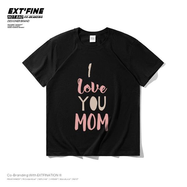 men's t-shirts extfine 'i love you mom' letter printed men tshirt korean style fashion t shirt male kwwaii summer short sleev, White;black
men's t-shirts extfine 'i love you mom' letter printed men tshirt korean style fashion t shirt male kwwaii summer short sleev, White;black