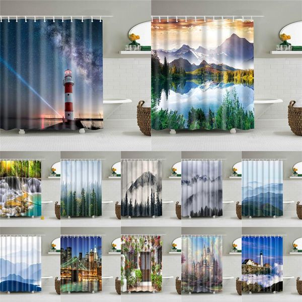 landscape print shower curtain waterproof polyester fabric bath screen home decoration for the bathroom with hooks 180 x 200cm curtains
landscape print shower curtain waterproof polyester fabric bath screen home decoration for the bathroom with hooks 180 x 200cm curtains