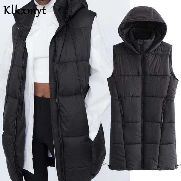 klkxmyt autumn winter za vest women waistcoat fashion ladies sleeveless pocket parka jacket hooded warm long coat 210527, Black;white
klkxmyt autumn winter za vest women waistcoat fashion ladies sleeveless pocket parka jacket hooded warm long coat 210527, Black;white