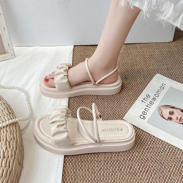 dress shoes net red two wear fashion sandals 2021 female summer flat bottom student fairy style with skirt, Black
dress shoes net red two wear fashion sandals 2021 female summer flat bottom student fairy style with skirt, Black