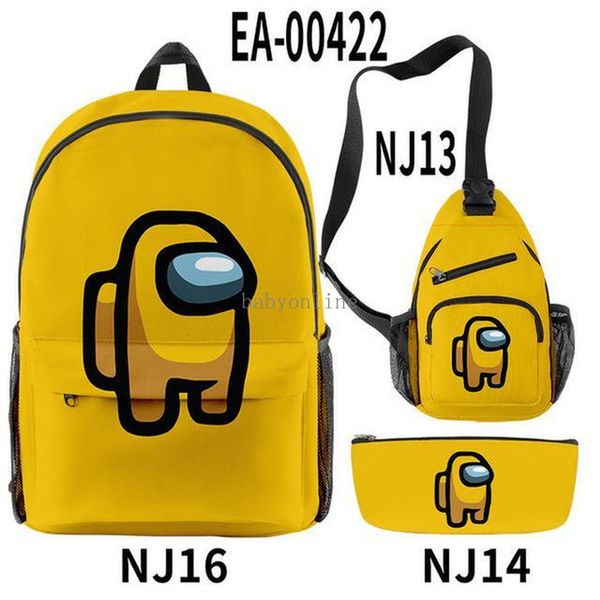 new backpack 3 piece set among us impostor teenager boys girls students scholol bags men casual outdoor streetwear travel bag fy245
new backpack 3 piece set among us impostor teenager boys girls students scholol bags men casual outdoor streetwear travel bag fy245