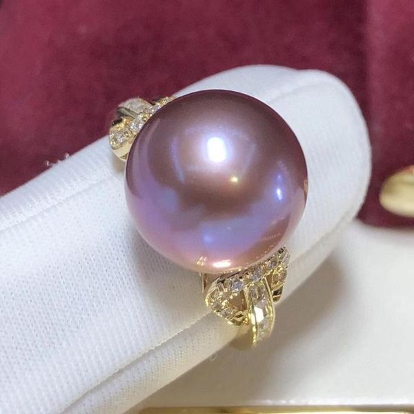 cluster rings d307 fine jewelry 14k pure gold 12-13mm natural fresh water purple pearls for women, Golden;silver
cluster rings d307 fine jewelry 14k pure gold 12-13mm natural fresh water purple pearls for women, Golden;silver