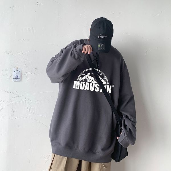 hoodiesspring and autumn round neck sweater men's ins loose pullover bottomed shirt student versatile fashion brand long sleeve t-shirt, Black
hoodiesspring and autumn round neck sweater men's ins loose pullover bottomed shirt student versatile fashion brand long sleeve t-shirt, Black