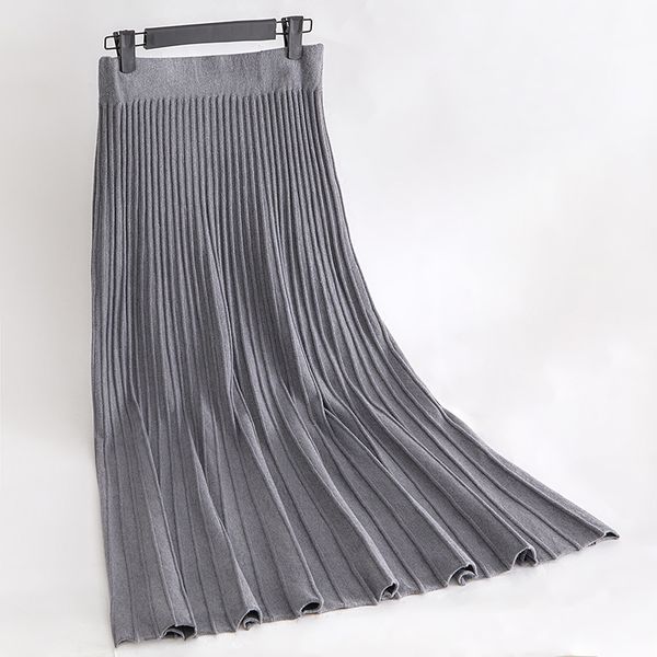 gigogou women's elegant high waist knitted sweater maxi skirt winter ladies pleated elastic waist midi skirts saia feminina 210303, Black
gigogou women's elegant high waist knitted sweater maxi skirt winter ladies pleated elastic waist midi skirts saia feminina 210303, Black