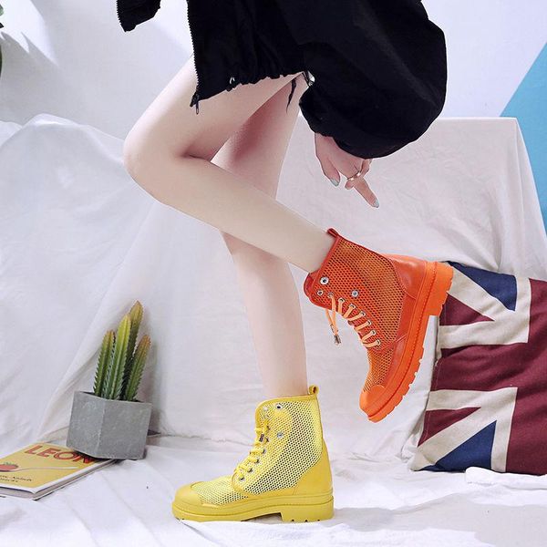boots 2021 summer mesh women's breathable sandals all-match fashion high help shoes british style cool, Black
boots 2021 summer mesh women's breathable sandals all-match fashion high help shoes british style cool, Black
