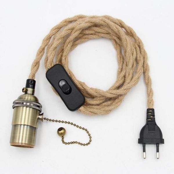 pendant lamps vintage light decoration european plug cord covered power with switch e27 lamp holder cords
pendant lamps vintage light decoration european plug cord covered power with switch e27 lamp holder cords