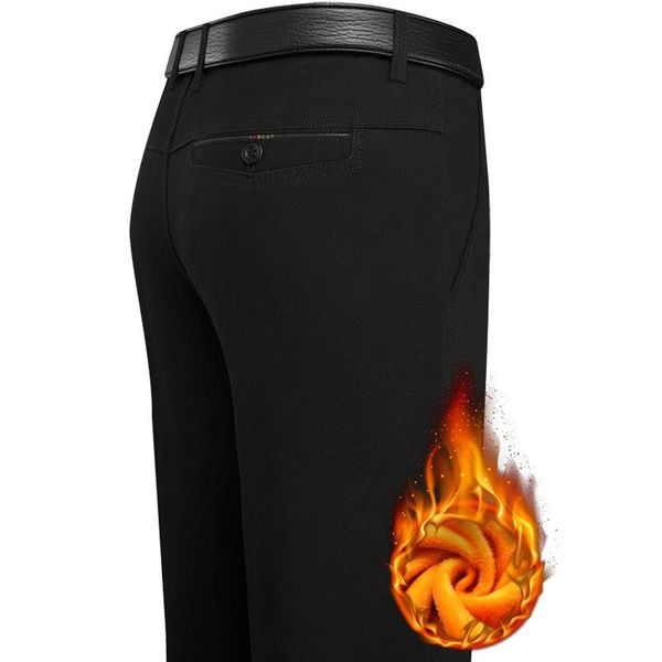 men's pants 2021 winter velvet padded casual cotton business straight thick overalls, Black
men's pants 2021 winter velvet padded casual cotton business straight thick overalls, Black