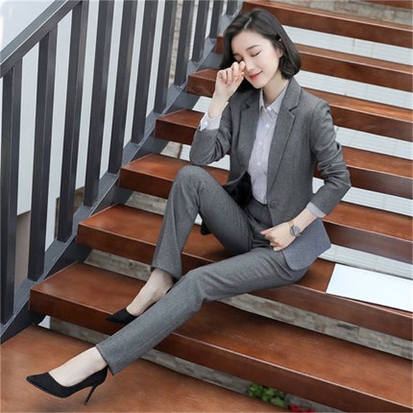 women's 2021new fashion stylish temperament professional wizard two-piece wild spring xi48, Gray
women's 2021new fashion stylish temperament professional wizard two-piece wild spring xi48, Gray