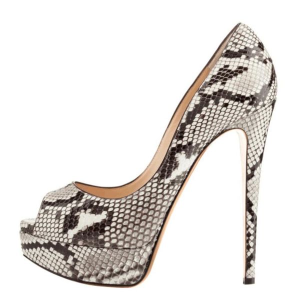 women casual pump shoes 2021 spring genuine leather thin high heel peep toe shoes women platform snakeskin, Black
women casual pump shoes 2021 spring genuine leather thin high heel peep toe shoes women platform snakeskin, Black