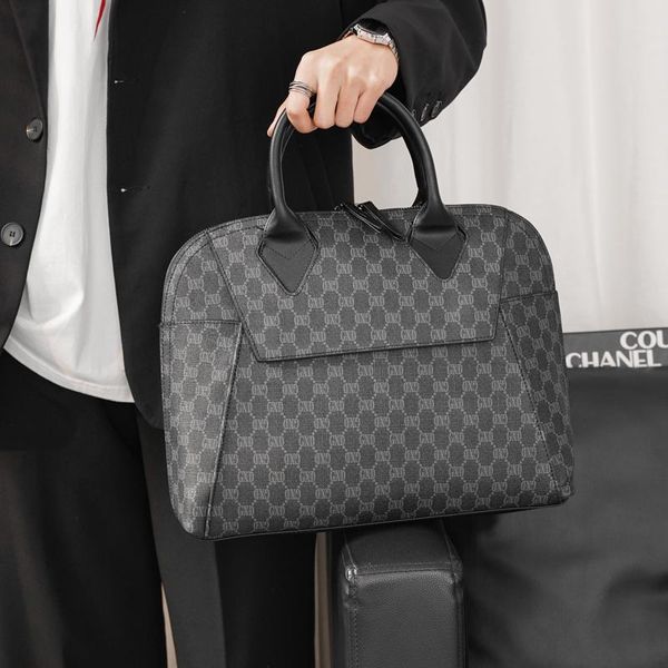 briefcases tidog korea leisure square men's bag fashion lattice laptop