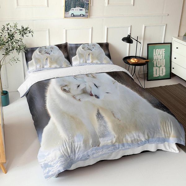 bedding sets white 3d comforter snow foxes pattern double bedspread with pillowcases single king size
bedding sets white 3d comforter snow foxes pattern double bedspread with pillowcases single king size