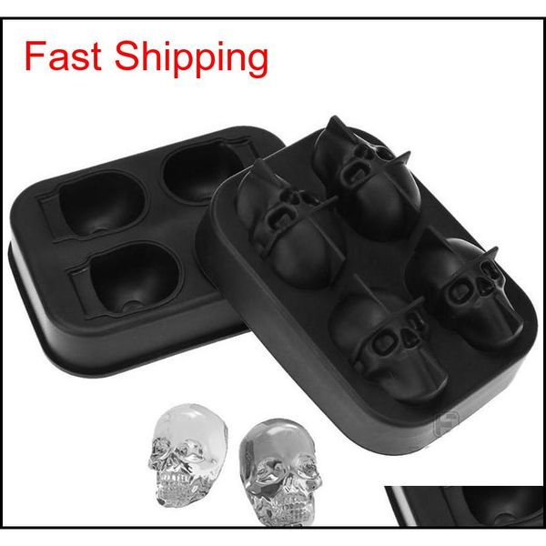 4 grids 3d skull head ice cube mold halloween skull shaped whisky wine ice cube tray maker chocolate ba jlljnq home003, Silver
4 grids 3d skull head ice cube mold halloween skull shaped whisky wine ice cube tray maker chocolate ba jlljnq home003, Silver