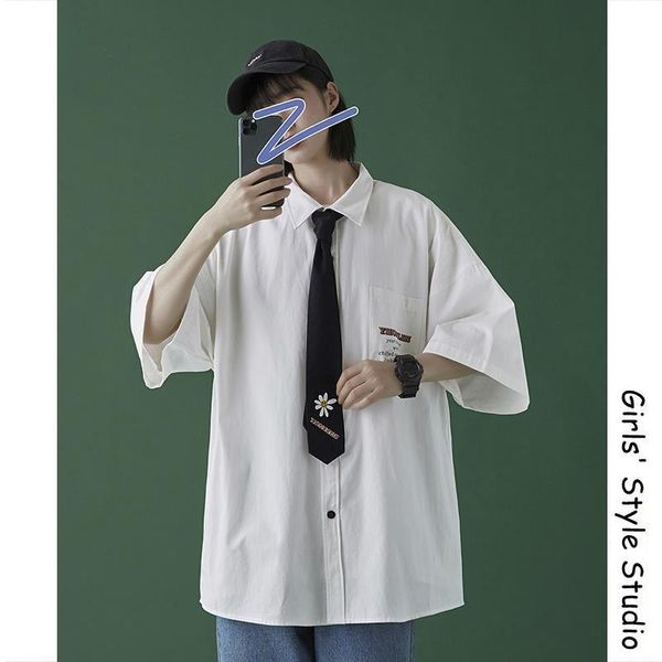 women's blouses & shirts women preppy shirt design sense niche daisy vintage hong kong style cold cargo cool jk short-sleeved harajuku, White
women's blouses & shirts women preppy shirt design sense niche daisy vintage hong kong style cold cargo cool jk short-sleeved harajuku, White