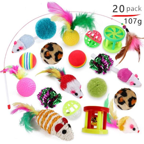cat toys kitten variety pack-pet toy combination set funny stick sisal mouse bell ball supplies 20/21 piece
cat toys kitten variety pack-pet toy combination set funny stick sisal mouse bell ball supplies 20/21 piece