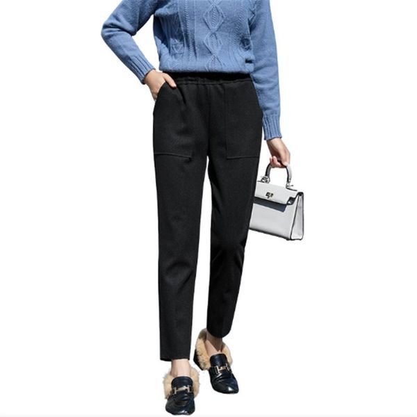 women's pants & capris lollars elegant autuam winter casual plus size women high waist solid color pocket thicken harem pencil s-xxl, Black;white
women's pants & capris lollars elegant autuam winter casual plus size women high waist solid color pocket thicken harem pencil s-xxl, Black;white