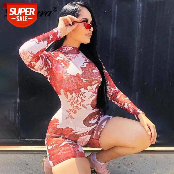 dulzura dragon print women mesh playsuit sheer see through long sleeve bodycon streetwear autumn winter combishort club #re1v, White
dulzura dragon print women mesh playsuit sheer see through long sleeve bodycon streetwear autumn winter combishort club #re1v, White