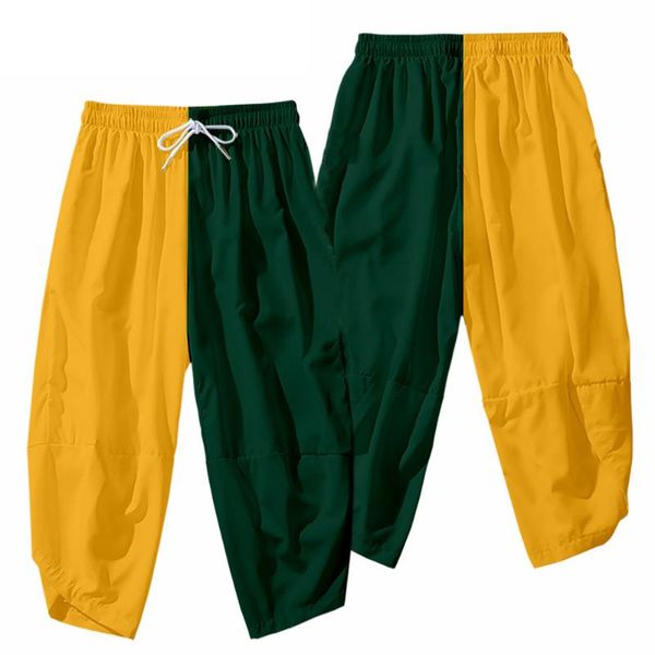 men's pants 2021 arrival 3d print creative two-color cargo harajuku streetwear splicing elastic waist harem hip hop joggers, Black
men's pants 2021 arrival 3d print creative two-color cargo harajuku streetwear splicing elastic waist harem hip hop joggers, Black