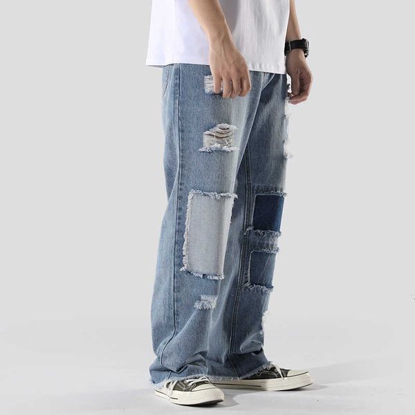 men's jeans jeans men hip hop ripped patchwork straight streetwear solid color mens cotton denim overalls trousers plus size xxxl nw7b, Blue
men's jeans jeans men hip hop ripped patchwork straight streetwear solid color mens cotton denim overalls trousers plus size xxxl nw7b, Blue