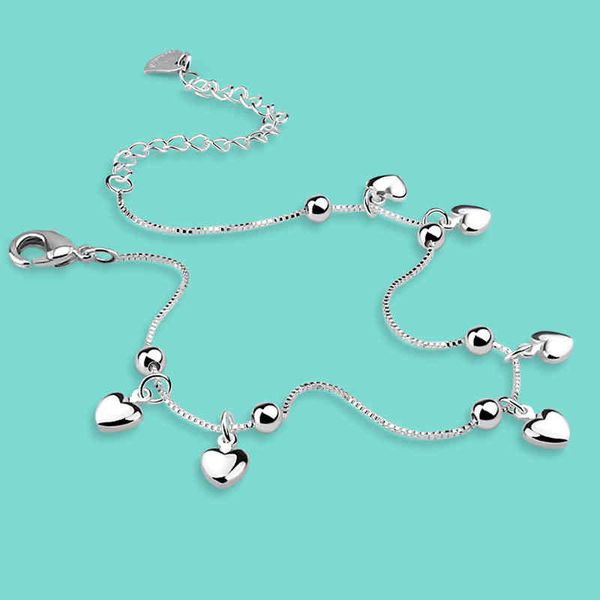 new 925 sterling silver female anklet simple heart-shaped pendant ankle bracelet chain summer popular beach jewelry gifts, Red;blue
new 925 sterling silver female anklet simple heart-shaped pendant ankle bracelet chain summer popular beach jewelry gifts, Red;blue