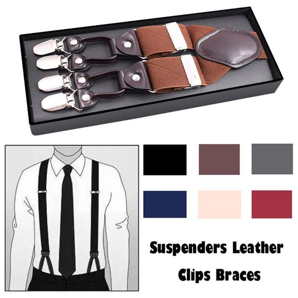 2021 suspenders leather clips braces vintage casual suspensorio tirante trousers strap bretele father/husband's gift 5.24, Black;brown
2021 suspenders leather clips braces vintage casual suspensorio tirante trousers strap bretele father/husband's gift 5.24, Black;brown
