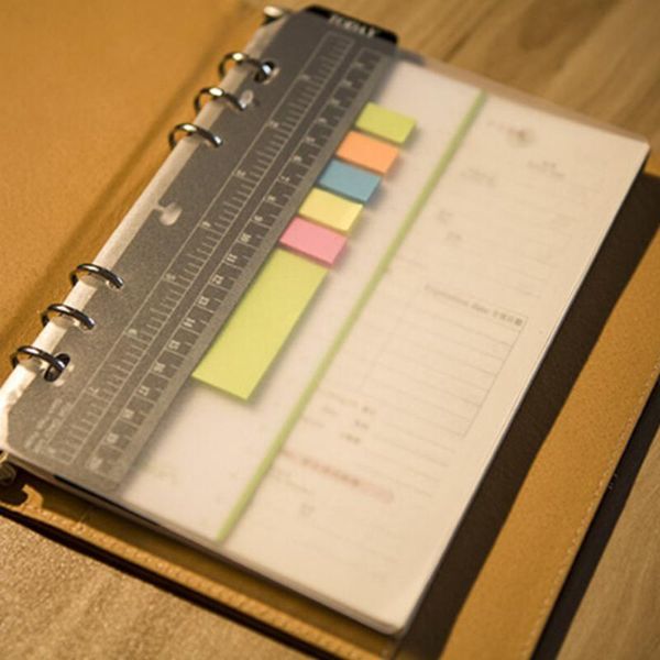 1pcs loose leaf spiral notebook organizer bookmark ruler storage card bag ruler a5/a6/a7 pvc frosted planner agenda for 6 holes, Purple;pink
1pcs loose leaf spiral notebook organizer bookmark ruler storage card bag ruler a5/a6/a7 pvc frosted planner agenda for 6 holes, Purple;pink