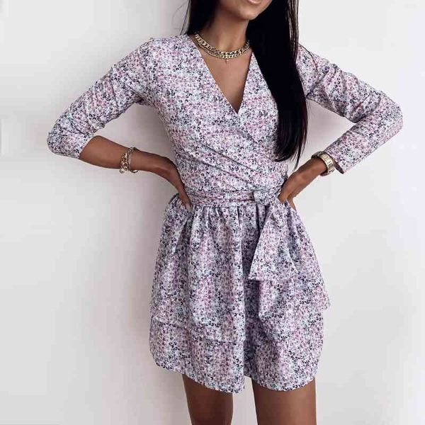 casual dresses women spring v neck floral print long sleeve ruffles short bohemian female a line sashes vestidos kt4z, Black;gray
casual dresses women spring v neck floral print long sleeve ruffles short bohemian female a line sashes vestidos kt4z, Black;gray