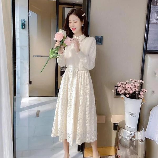 casual dresses elegant slim waist knitting patchwork dress women korean style clloar with belt winter thick long sleeve base, Black;gray
casual dresses elegant slim waist knitting patchwork dress women korean style clloar with belt winter thick long sleeve base, Black;gray