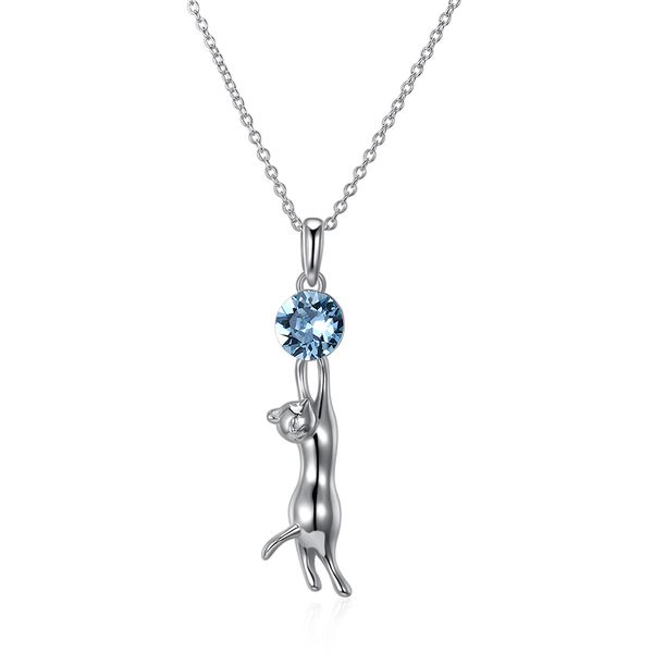 zemior 925 sterling silver kitten blue crystal pendant necklace attractive kitty women chains unique fine jewelry 2021
zemior 925 sterling silver kitten blue crystal pendant necklace attractive kitty women chains unique fine jewelry 2021